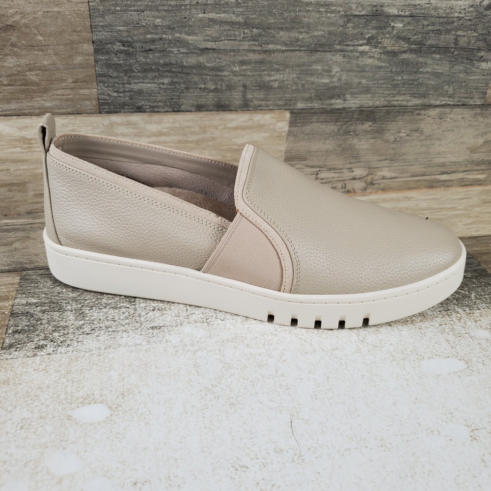 Vionic Uptown Womens Loafers Shoes Sz 9 M Camel Pebble Leather Slip On Comfort